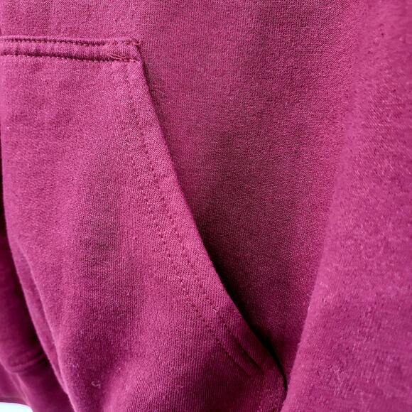 Kanye West GRADUATION Themed Dropout Bear Mascot Maroon Red Hoodie Men's Size M - Picture 5 of 8